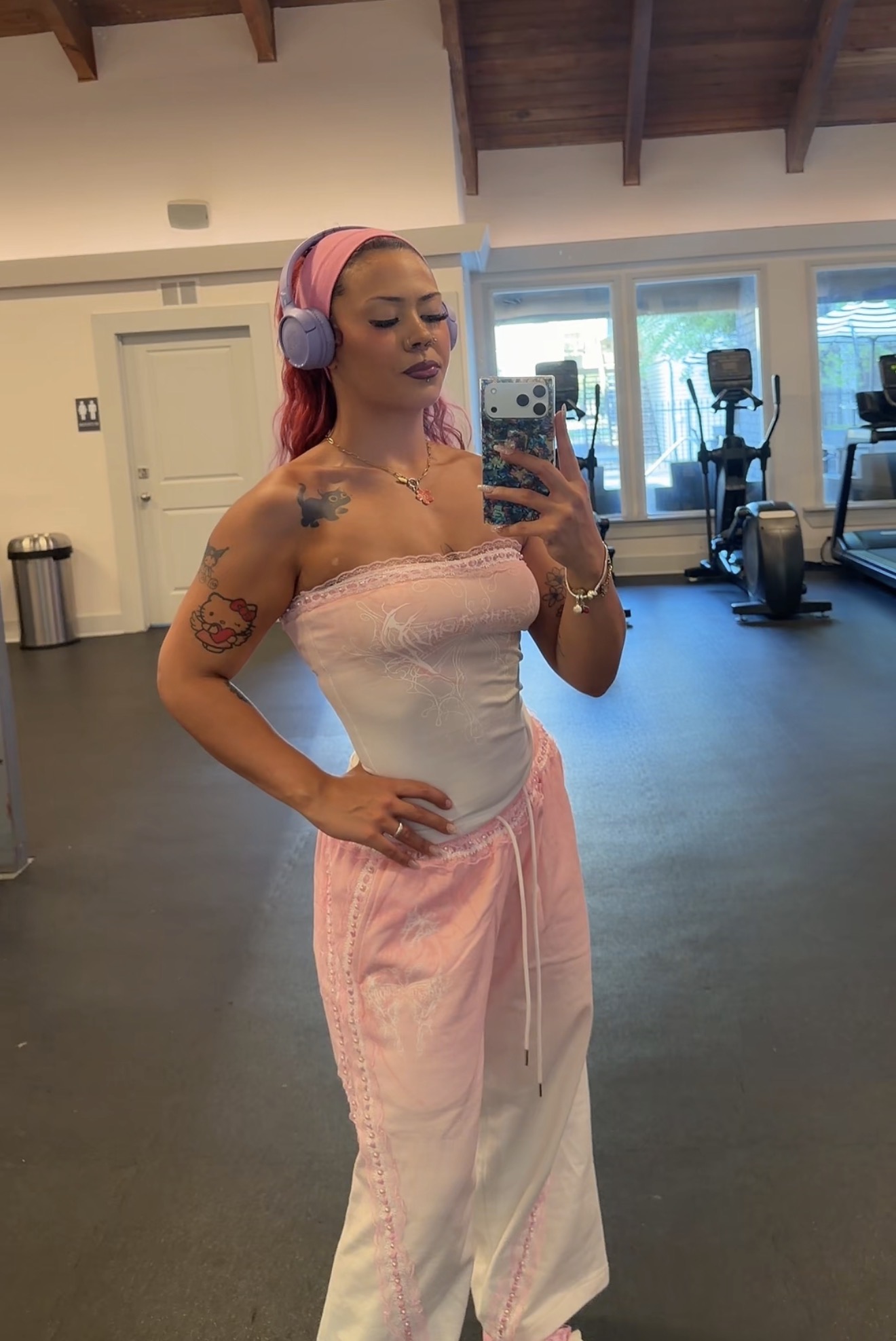 Keishlanis at the gym